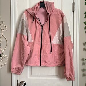 Victoria's Secret PINK Anorak full-zip windbreaker jacket sz medium